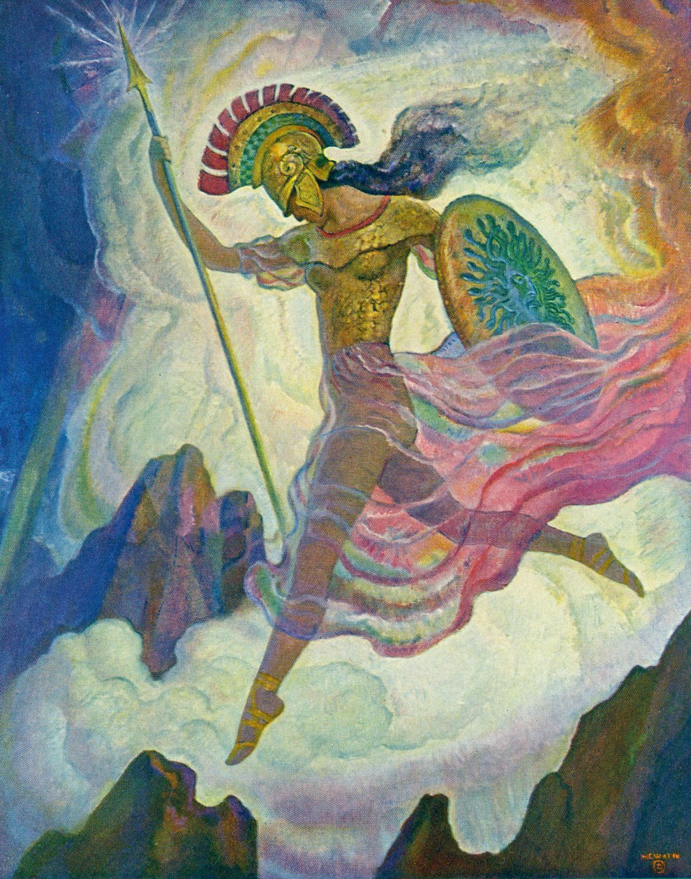 Athene af Newell Convers Wyeth