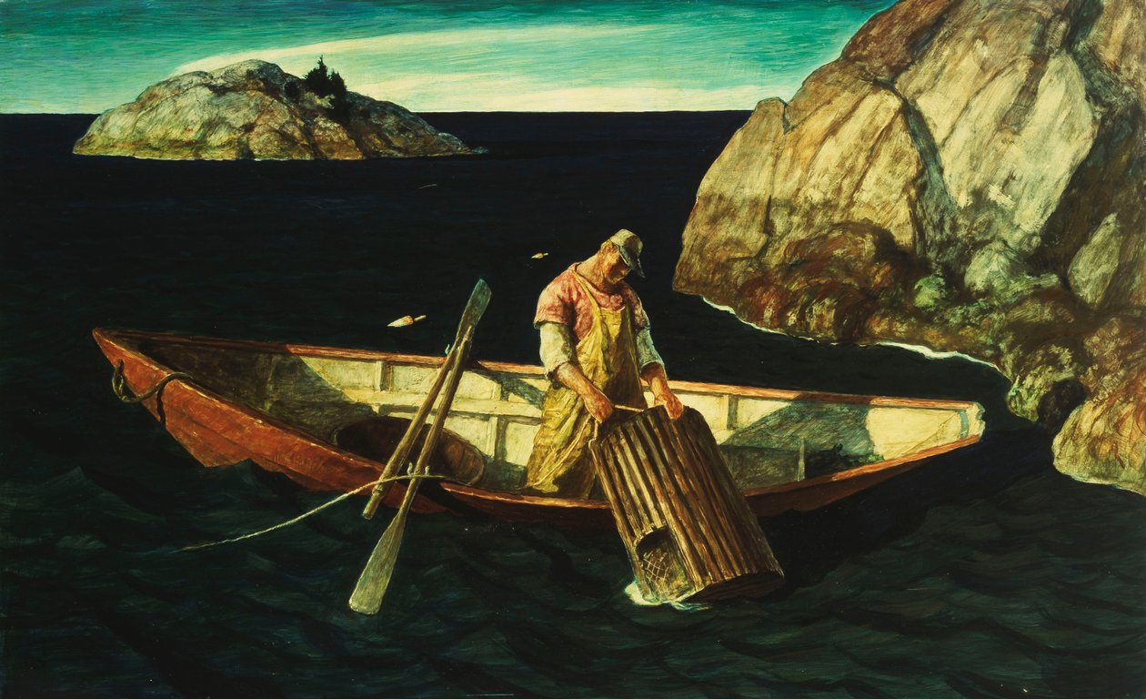 Kontrol af fælderne af Newell Convers Wyeth