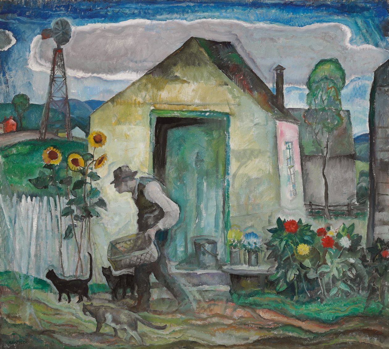 Old Albert, ca. 1928 (olie på lærred) af Newell Convers Wyeth