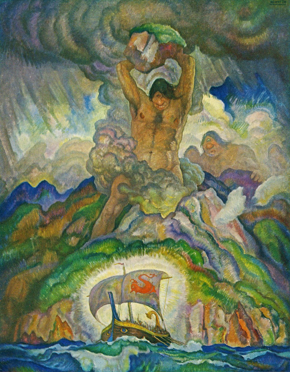 Polyfem, kyklopen af Newell Convers Wyeth