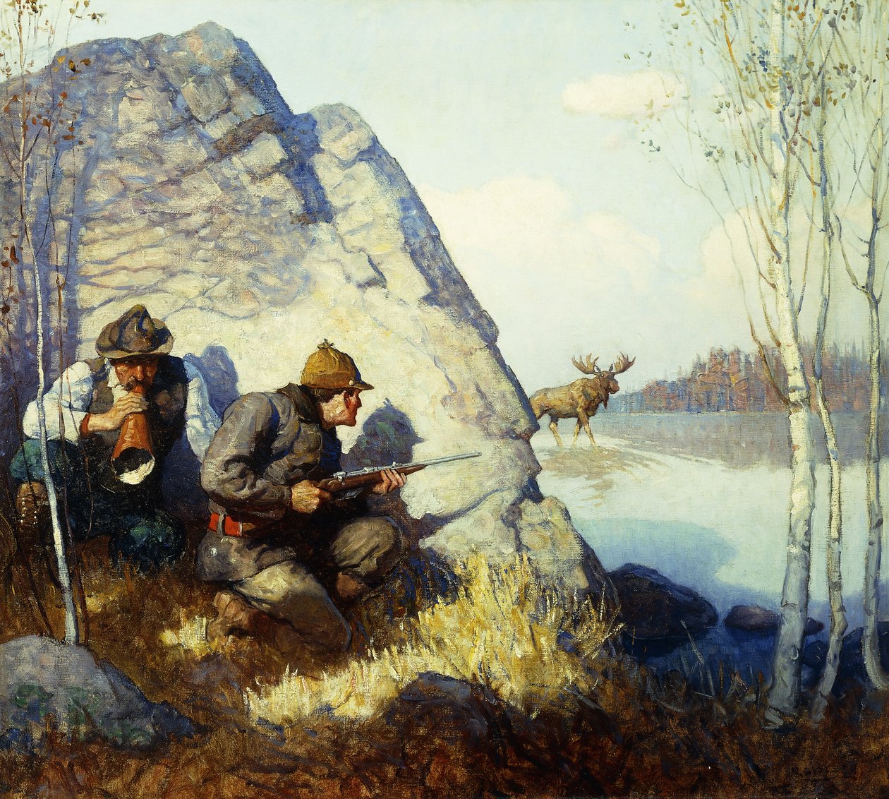 The Moose Call af Newell Convers Wyeth