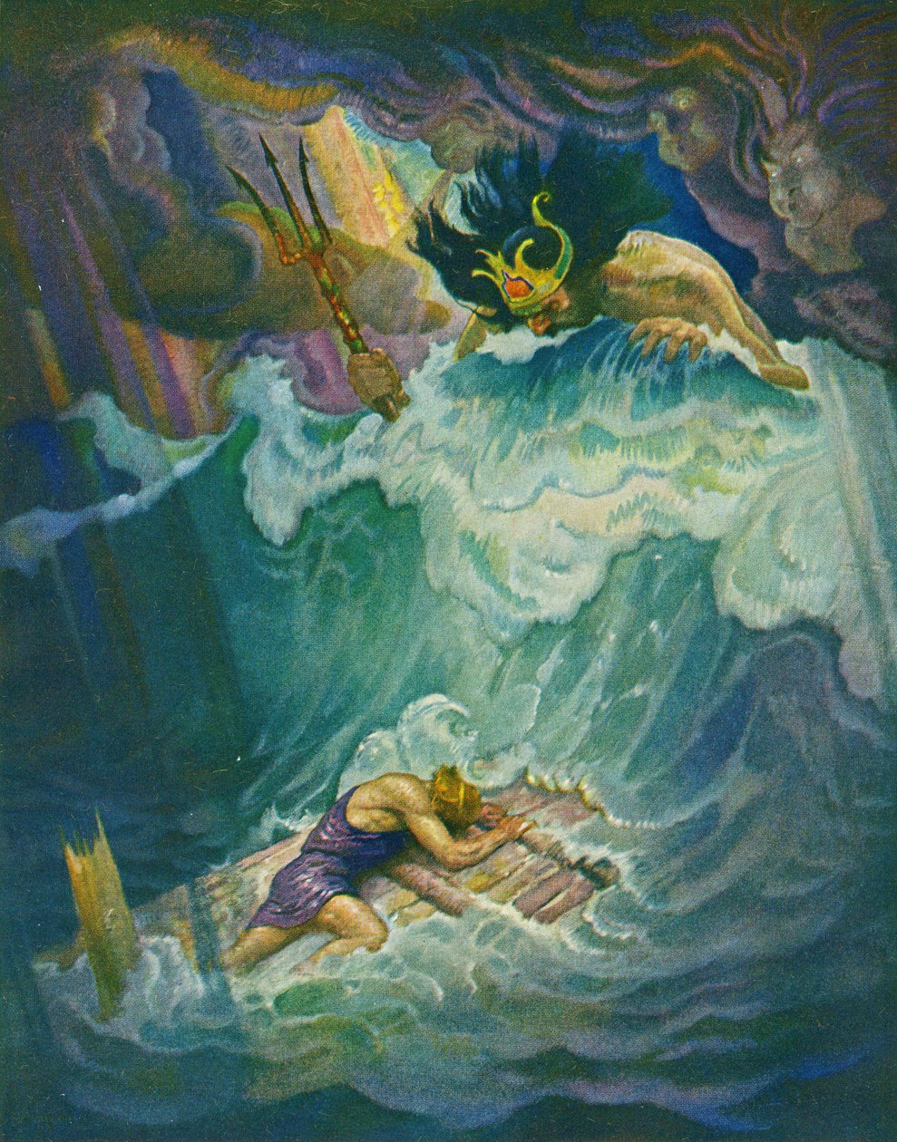 Odysseus-flåden af Newell Convers Wyeth