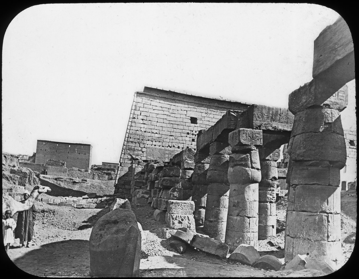 Store Tempel, Luxor, Egypten, c1890 af Newton and Co