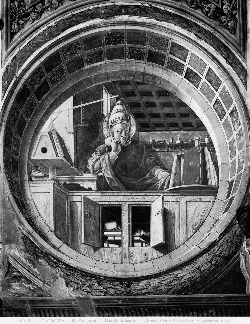 St. Gregory, ca. 1450-52 (fresco) af Niccolò Pizzolo