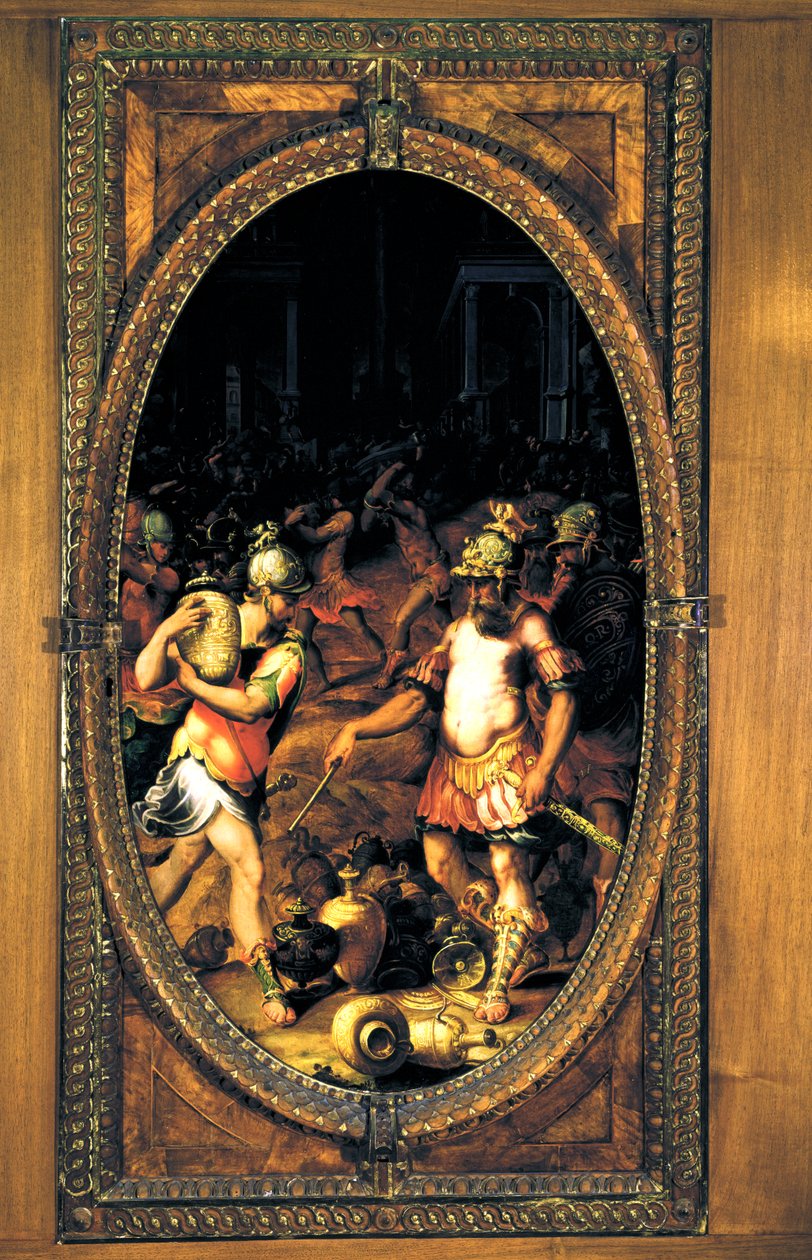 The Sacking of a City, 1572 (skifer) af Niccolo Betti