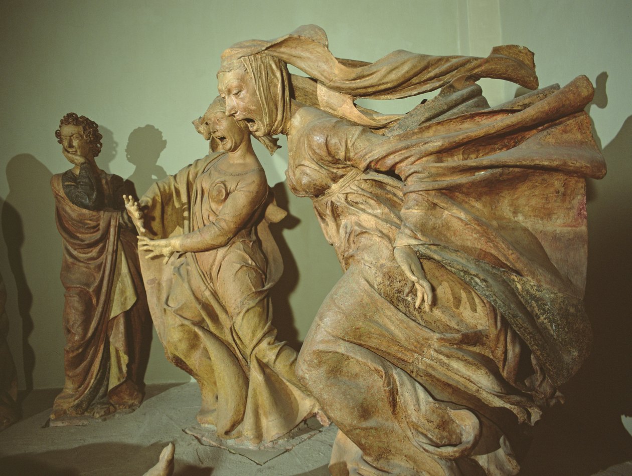 Jomfru Maria, fra klagesangen (terracotta) af Niccolo dell Arca