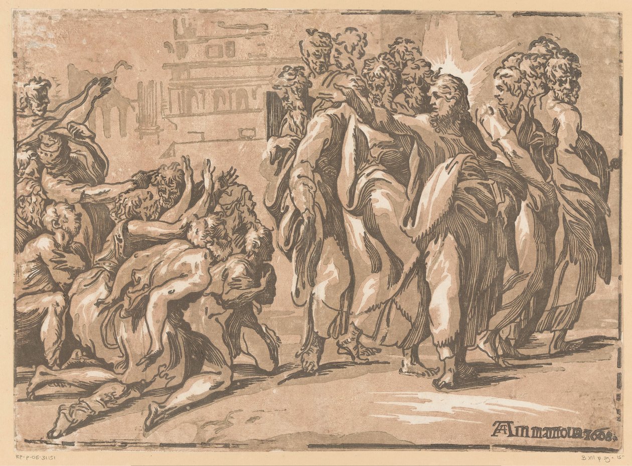 Kristus helbreder spedalske af Niccolo Vicentino
