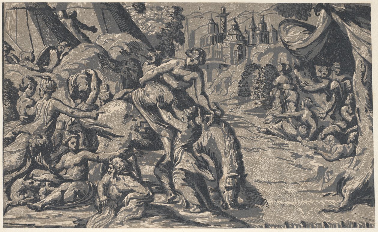 Cloelias flugt, 1540-50., 1540-50. af Niccolo Vicentino
