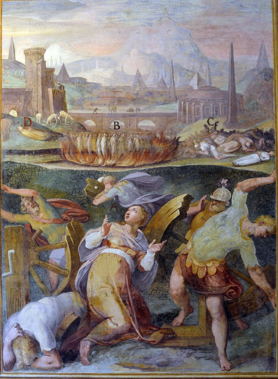 Martyr for de første kristne af Niccolo called Pomarancio Circignani