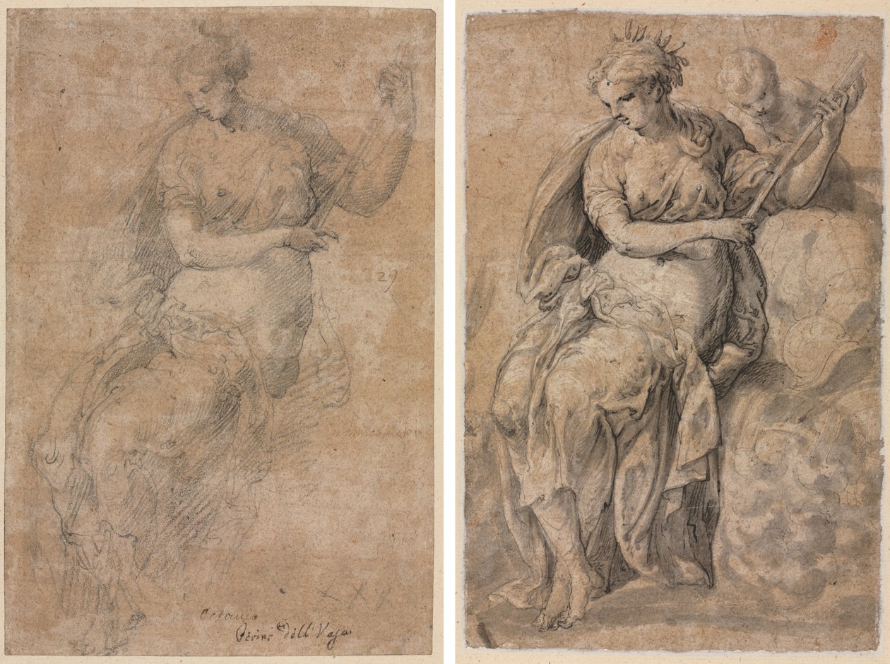 Allegorisk figur (recto og verso) af Niccolo dell