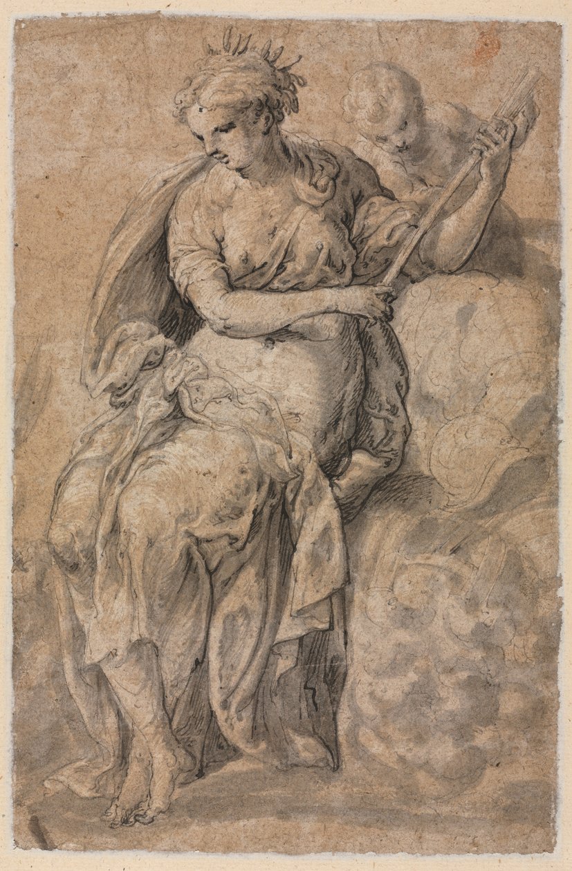Allegorisk figur (verso) af Niccolo dell