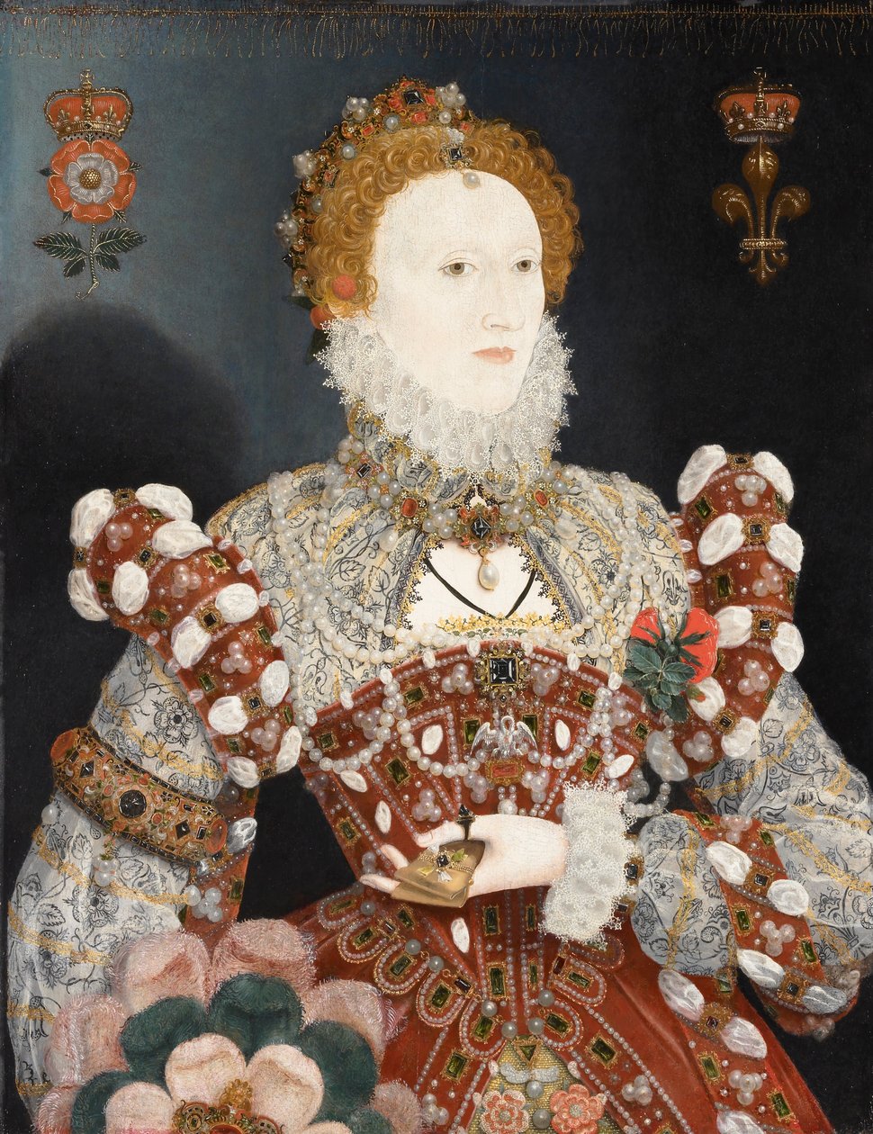 Portræt af dronning Elizabeth I af Nicholas Hilliard