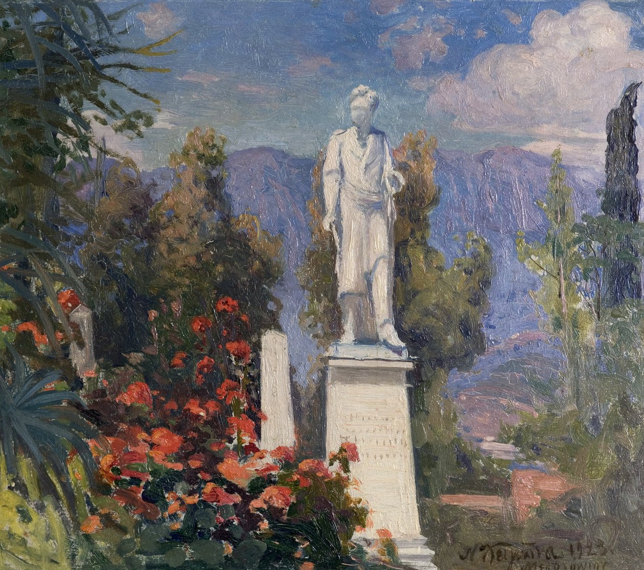 Byrons monument i Missolonghi, Grækenland, 1923 af Nicholas Himona