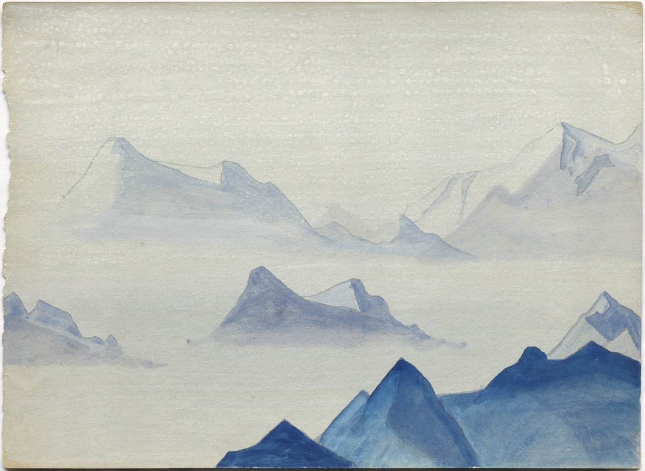 Himalaya, albumblad, 1933/34 af Nicholas Roerich