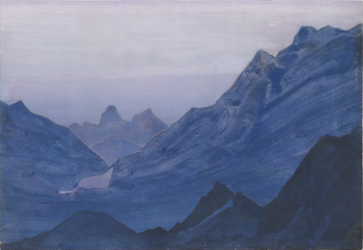 Himalaya, albumblad, 1934 af Nicholas Roerich