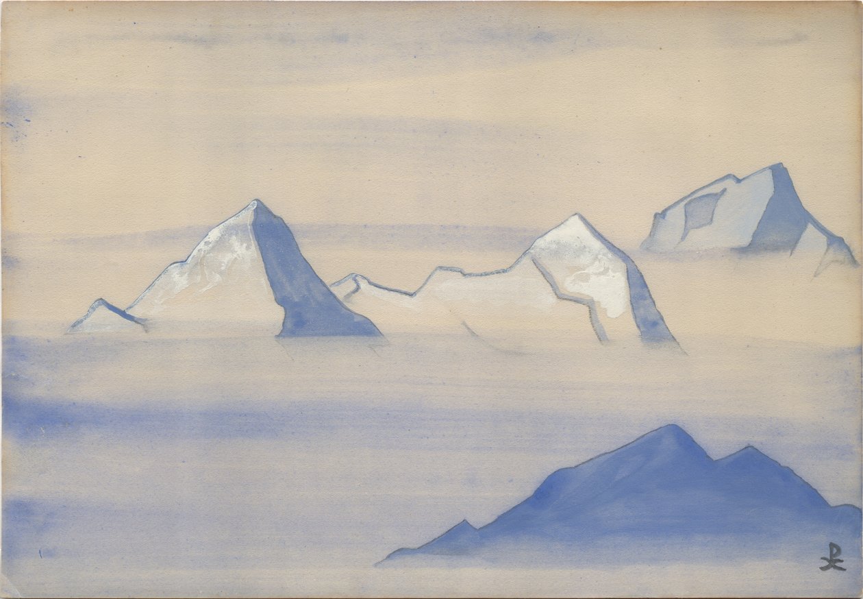 Himalaya, albumblad, 1934 af Nicholas Roerich