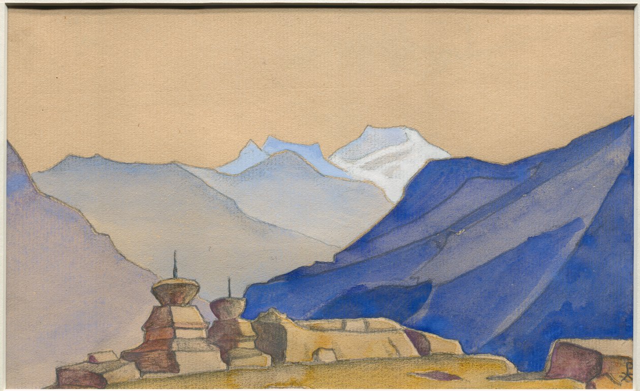 Karga, albumblad, 1933 af Nicholas Roerich