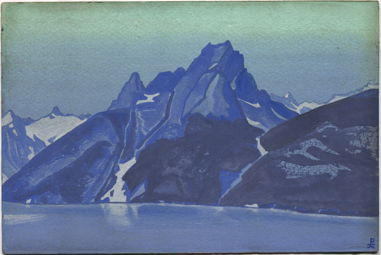 Lake of the Nagas, Kashmir, 1936 af Nicholas Roerich