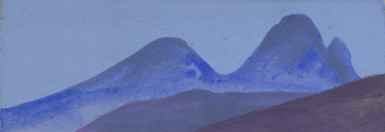 Bjergstudie, c.1936-47 af Nicholas Roerich