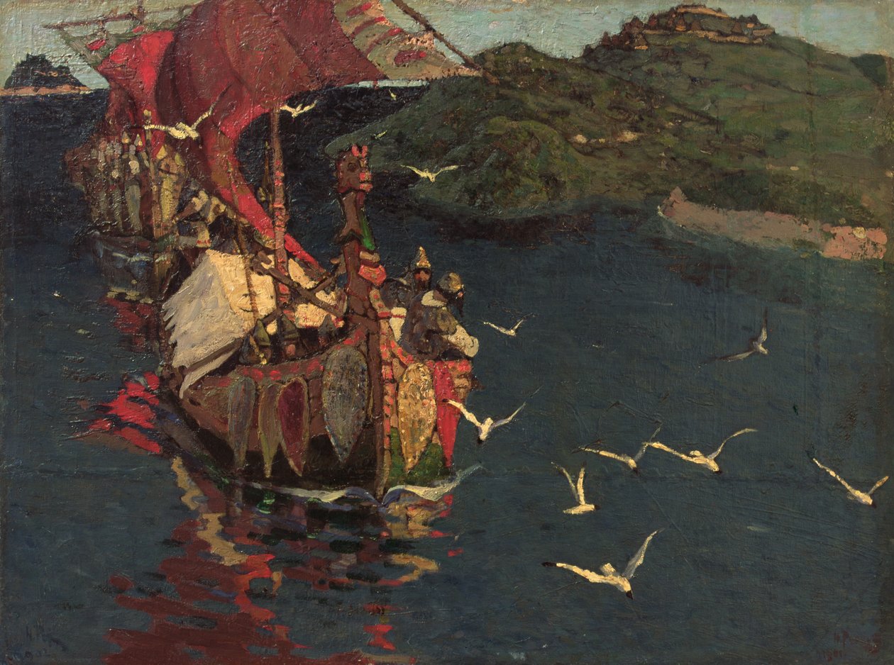 Oversøiske gæster, 1901 af Nicholas Roerich