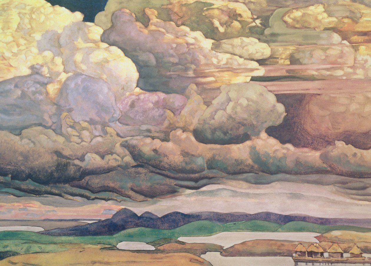 Skyscape, 1912 af Nicholas Roerich