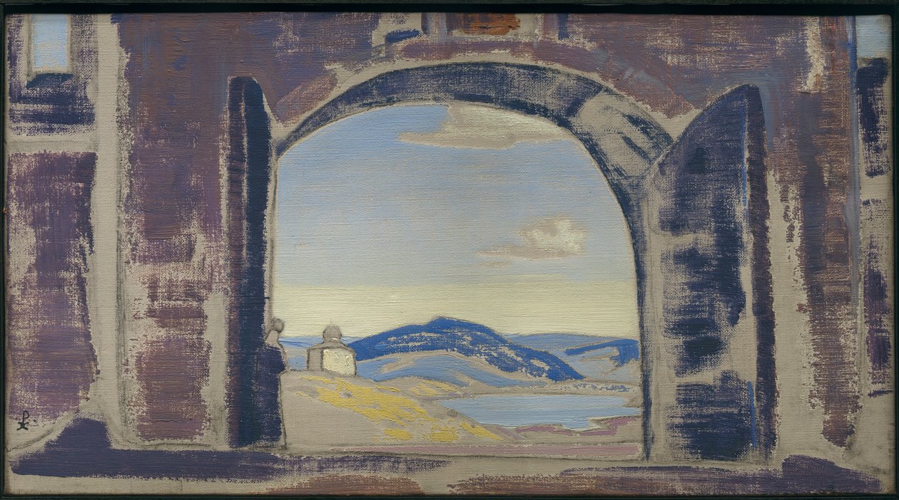 Studie til et maleri, c.1922 af Nicholas Roerich