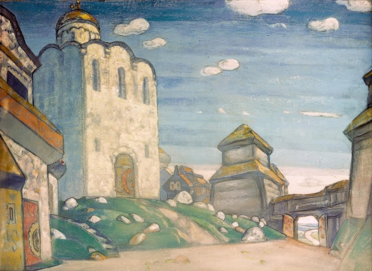 Katedralen i Putivl af Nicholas Roerich