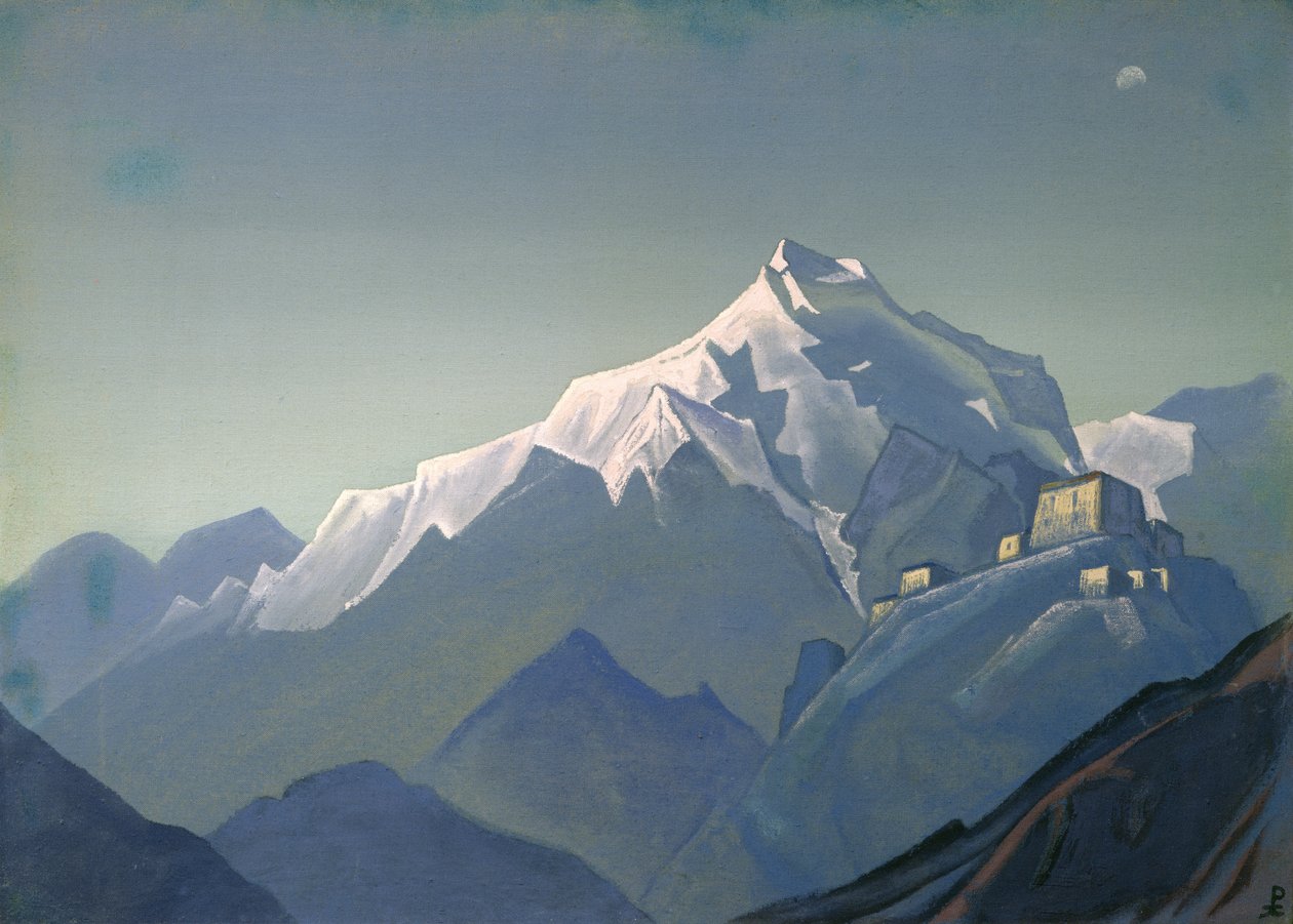 Tibet: Et kloster, 1944 af Nicholas Roerich