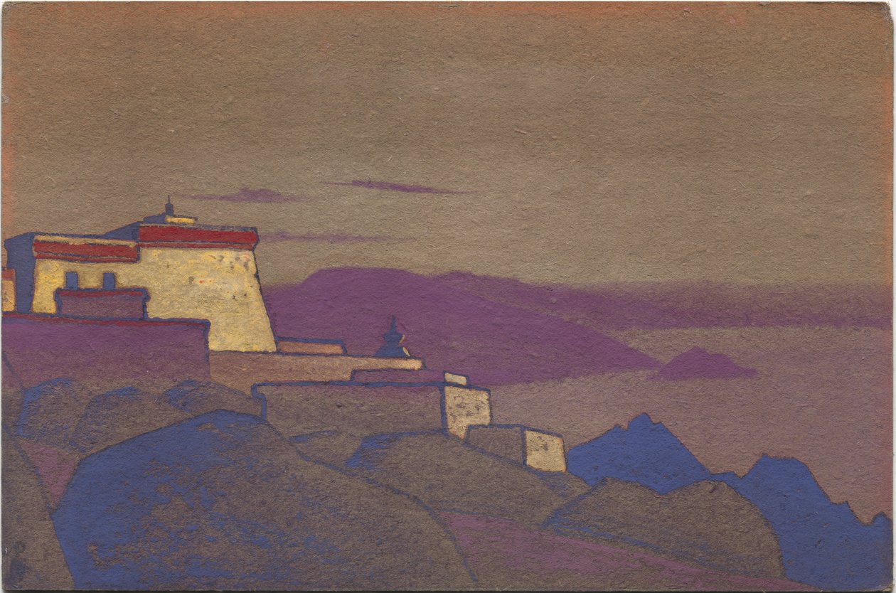 Tibet, Gelukpa Kloster, 1936 af Nicholas Roerich