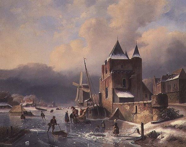 Et vinterlandskab af Nicholas Rosenboom