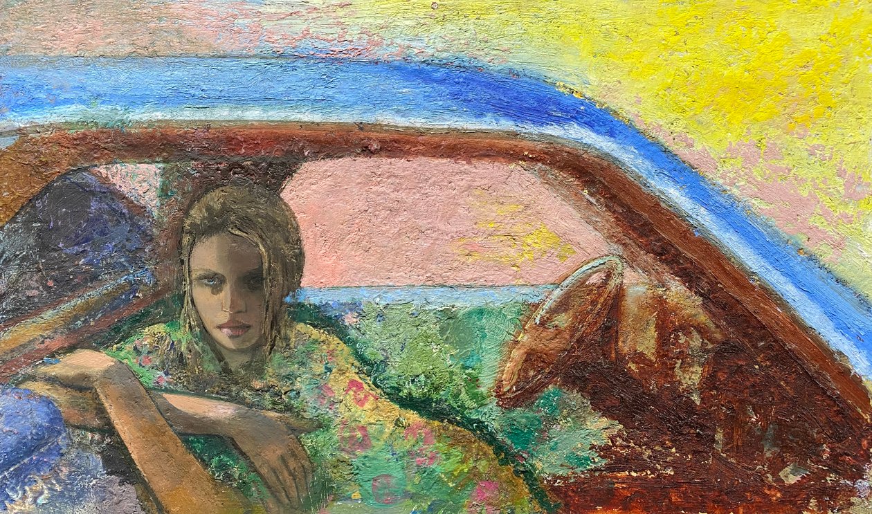 Convertible, 2020-23 (olie på plade) af Nick Williams
