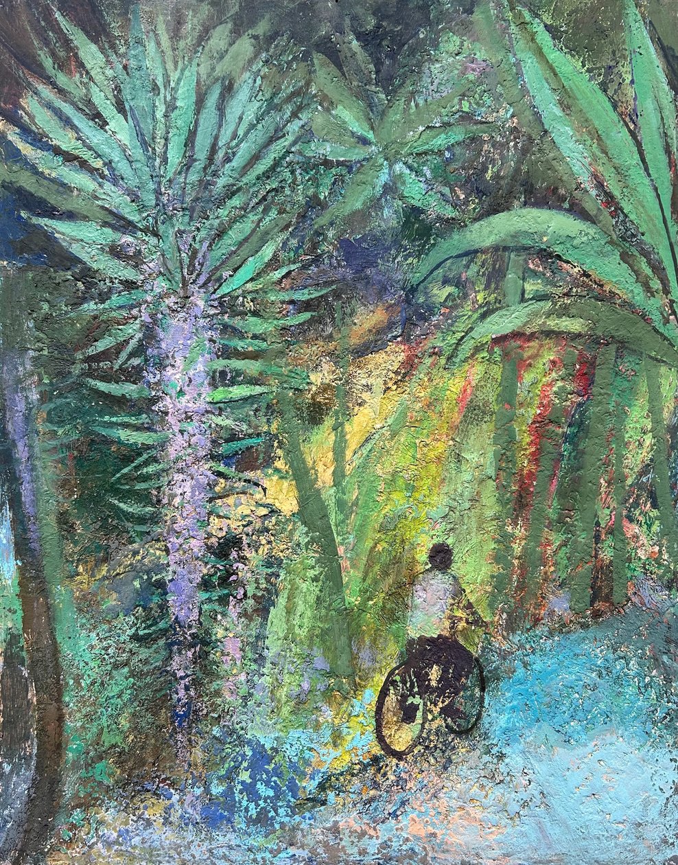 Tropical Spin, 2022-23 (olie på plade) af Nick Williams