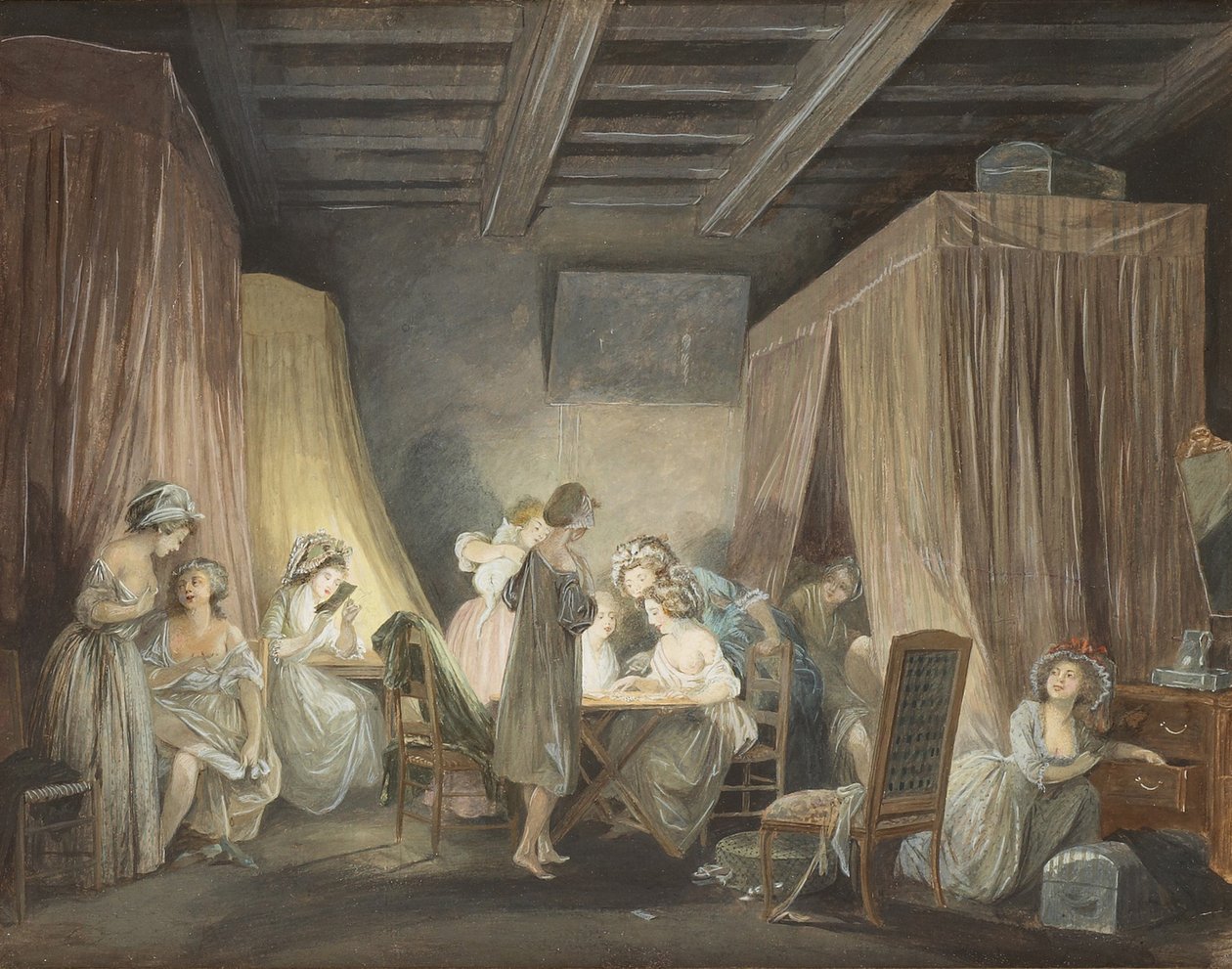 The Sunset of the Workers in Modes, 1788 af Niclas Lafrensen