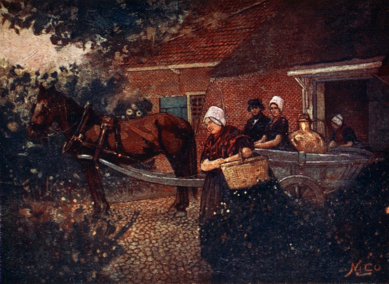 En mælkevogn fra Walcheren, 1904 af Nico Jungman