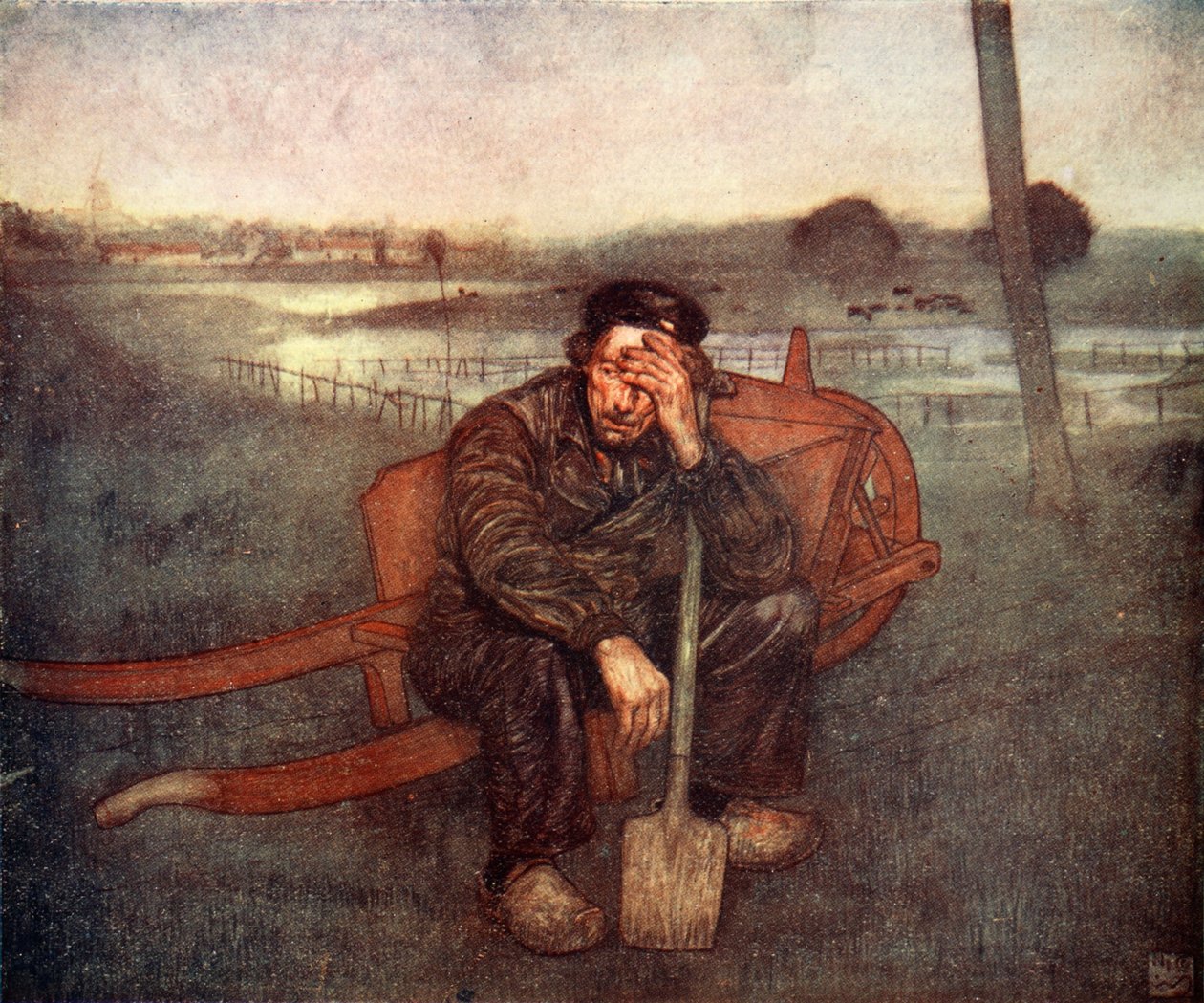 Træt ud, 1904 af Nico Jungman