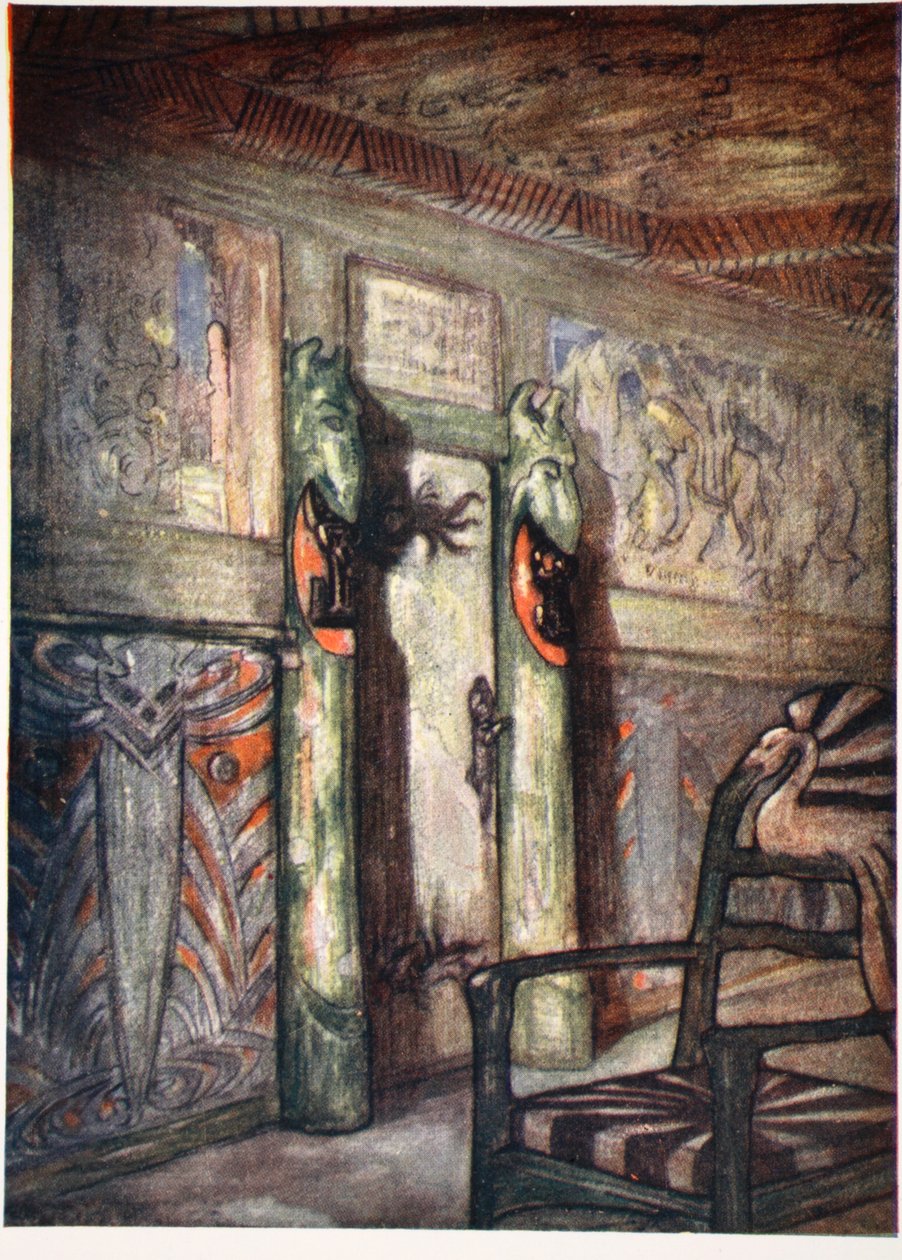 Værelse ved Munthe på Holmencollen, 1905 af Nico Jungman