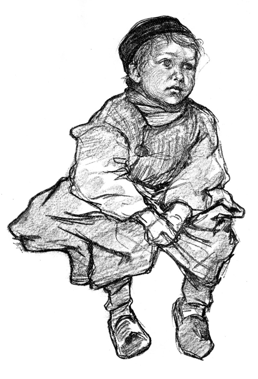 På Muren, Vollendam, 1898. af Nico Jungmann