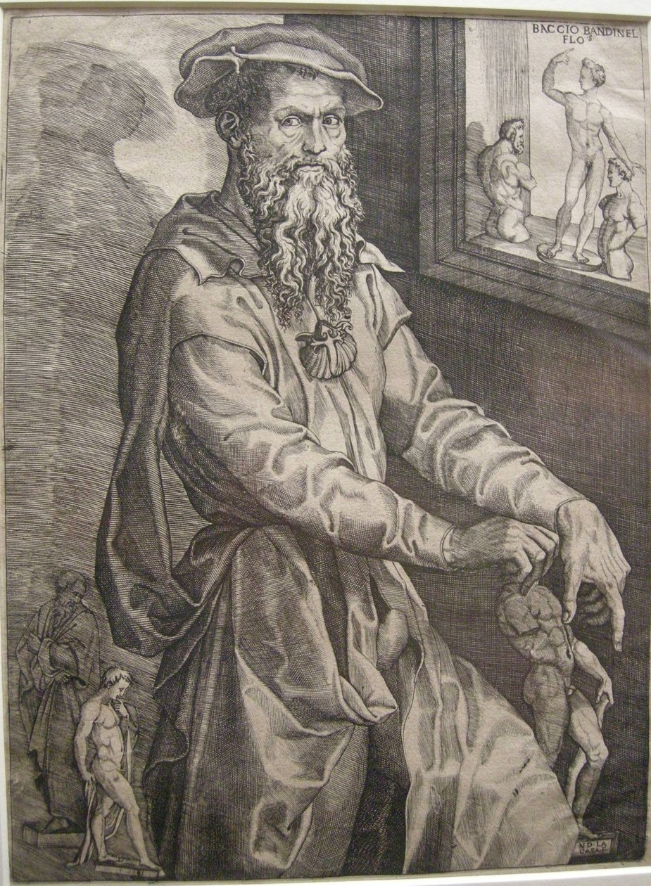 Portræt af Baccio Bandinelli af Nicolo della Casa