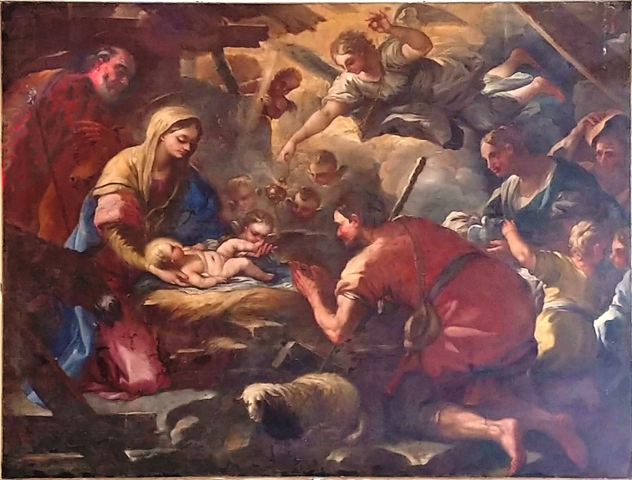 Tilbedelse af hyrderne af Nicola Malinconico