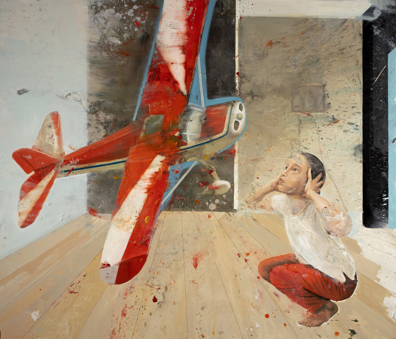 Air Blow III, 2022 (olie på lærred) af Nicola Pucci