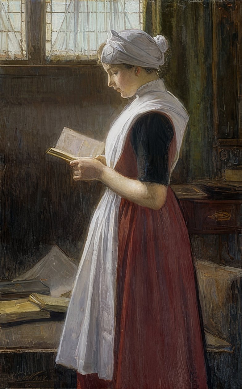 Amsterdam forældreløs pige. Omkring 1890-1910 af Nicolaas van der Waay