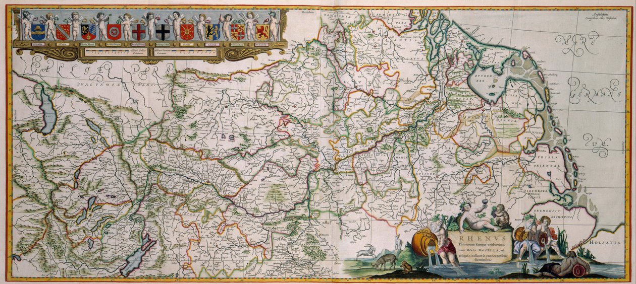 Rhinens strømning af Nicolaes Visscher