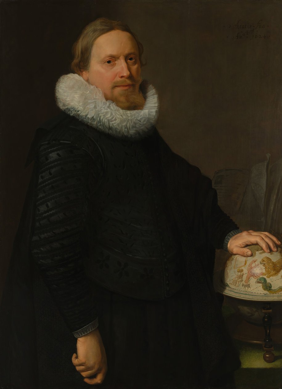 Mand med en himmelsk klode, 1624. af Nicolaes Eliasz Pickenoy