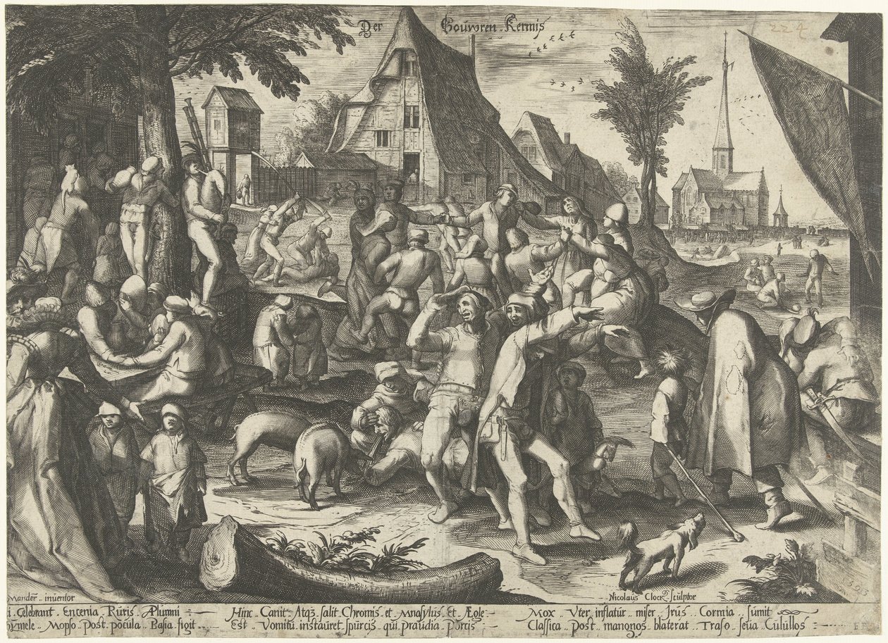 Landmandsmesse Der Bouwren Fair (titel på objekt) af Nicolaes Jansz. Clock