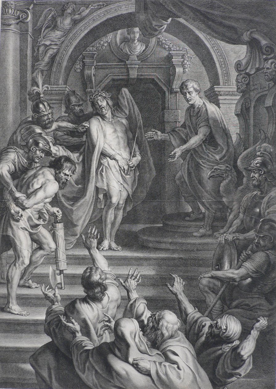 Ecce Homo, efter Peter Paul Rubens af Nicolaes Lauwers