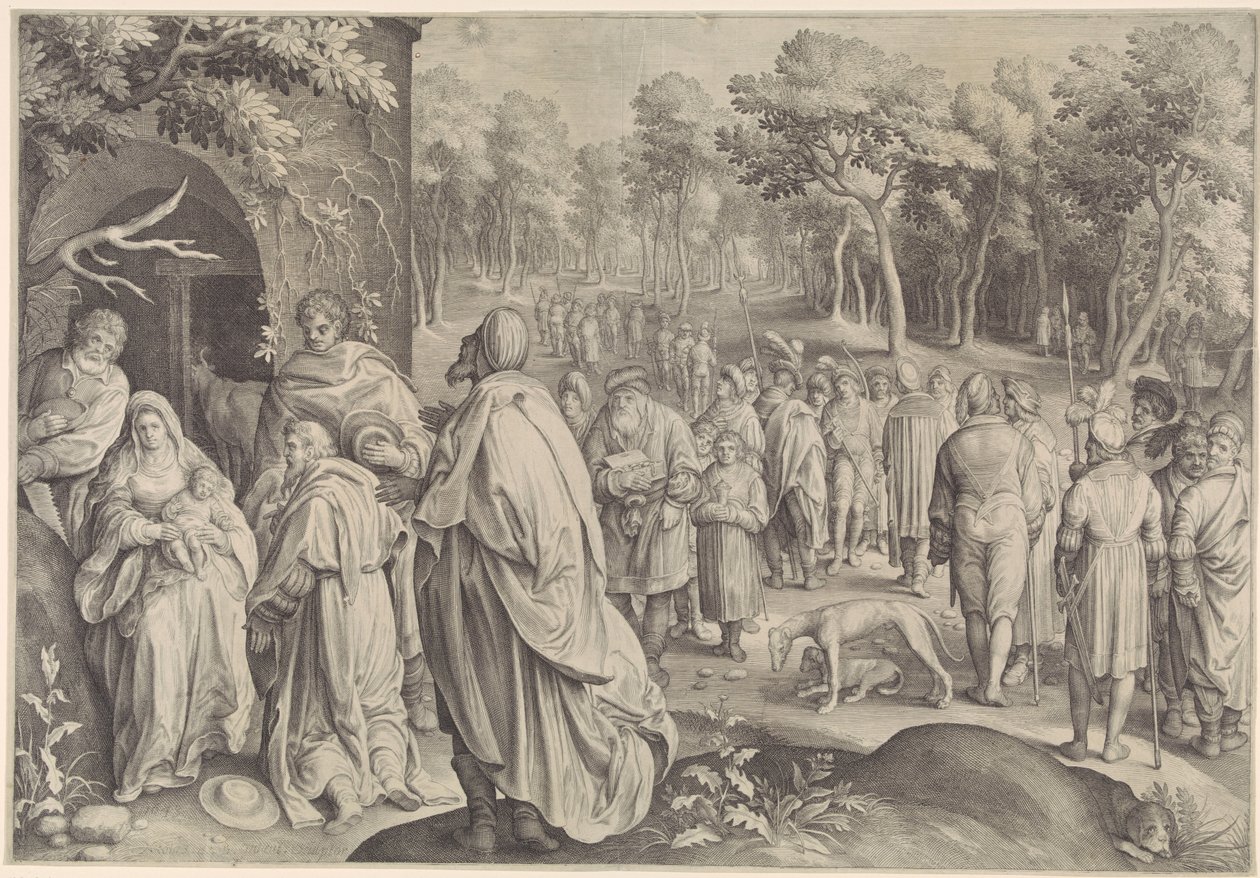 Tilbedelse af kongerne af Nicolaes de Bruyn