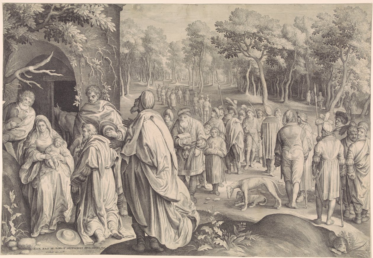 Tilbedelse af kongerne af Nicolaes de Bruyn