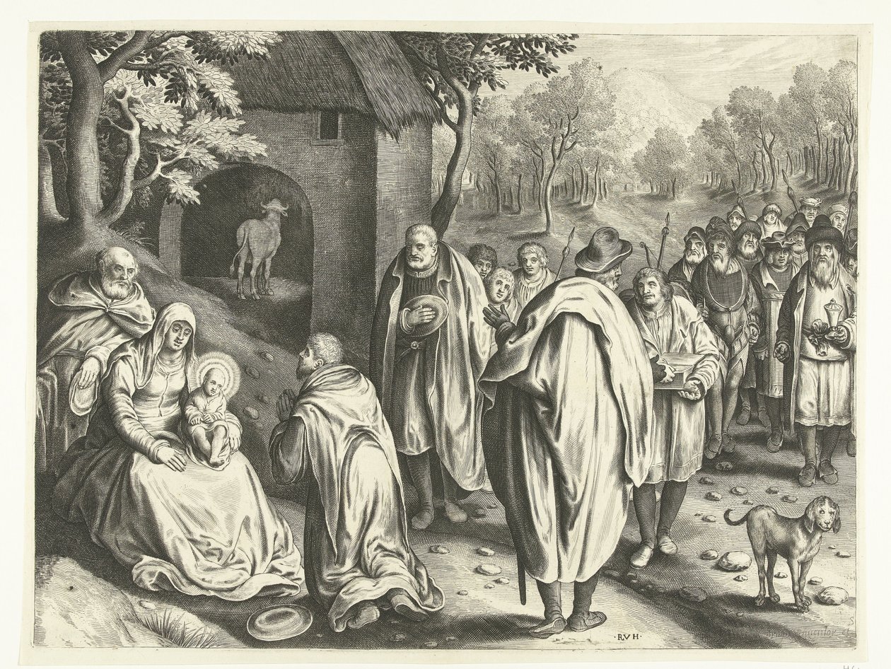 Tilbedelse af kongerne af Nicolaes de Bruyn