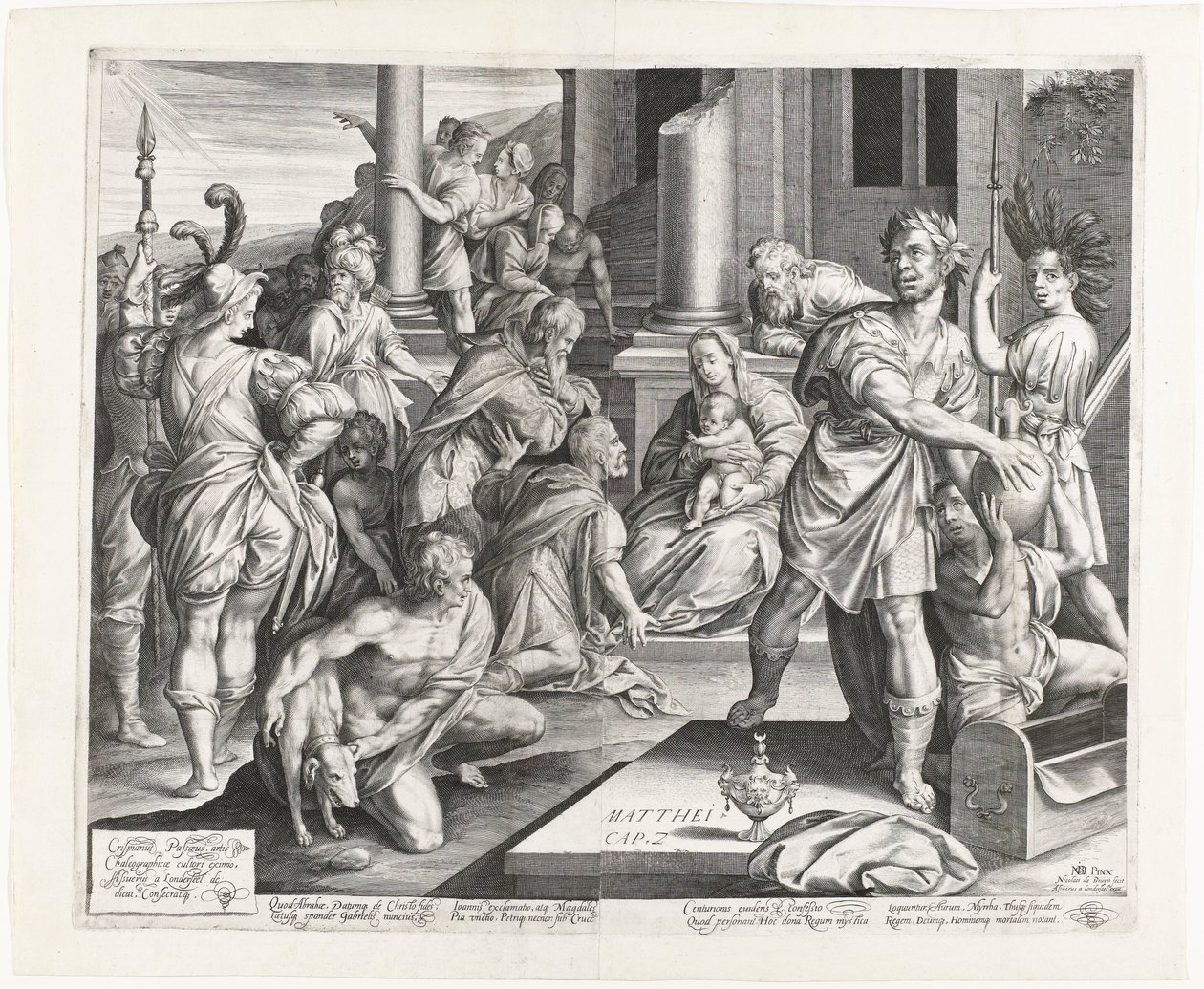 Tilbedelse af kongerne af Nicolaes de Bruyn