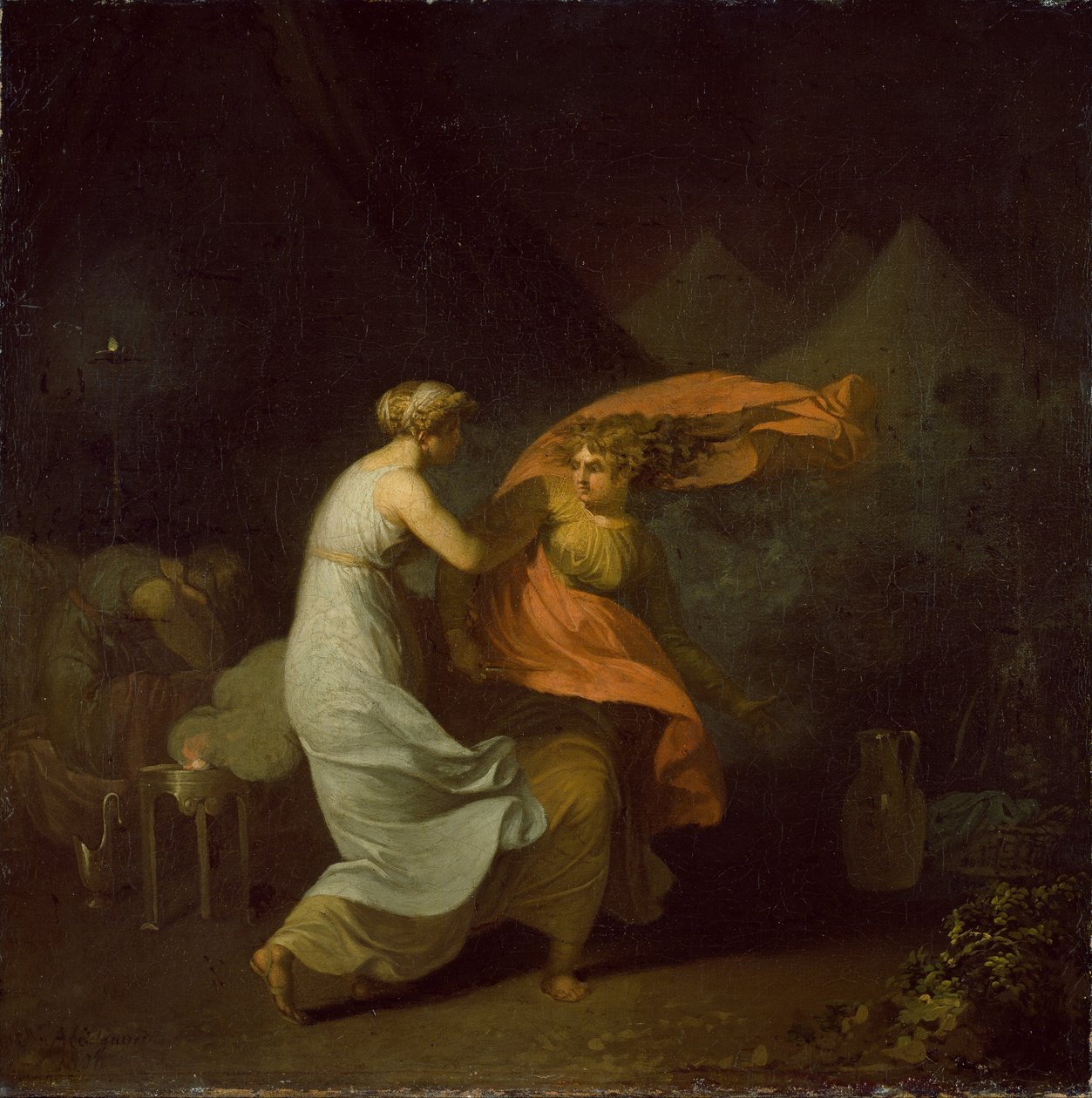 Julia og Fulvia af Nicolai Abraham Abildgaard